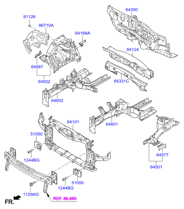 Панель передняя-телевизор для Хендай i40 2015-2018