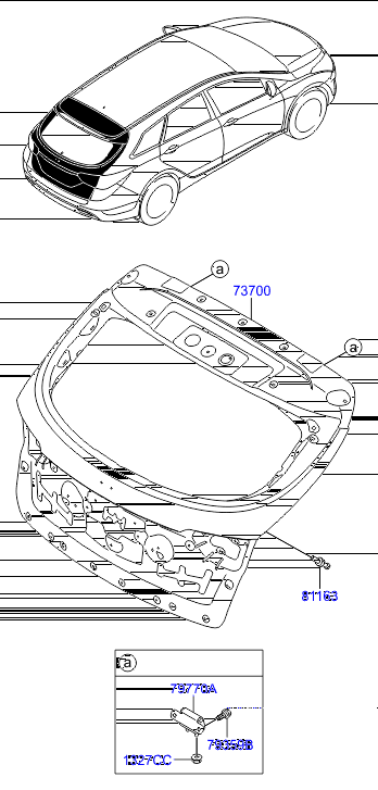 Дверь багажника для Хендай i40 2015-2018