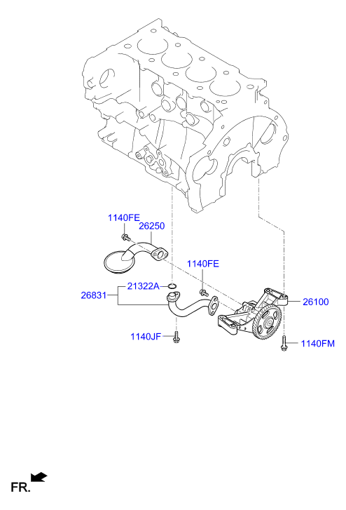 Масляный насос для Хендай ix35 2010-2013