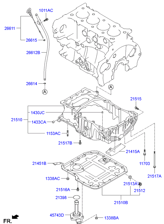 Поддон масляный для Хендай ix35 2010-2013