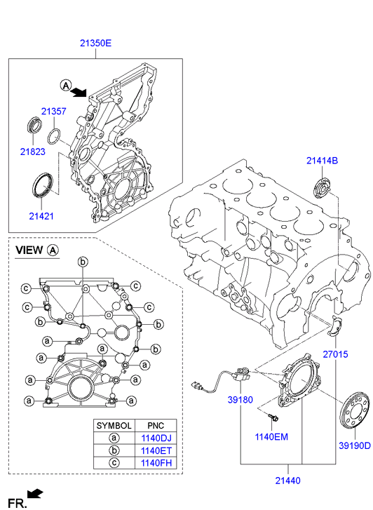 Крышка ГРМ для Хендай ix35 2010-2013
