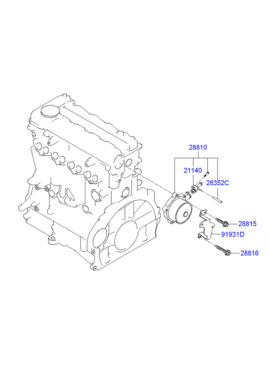Вакуумный насос для Хендай ix35 2010-2013