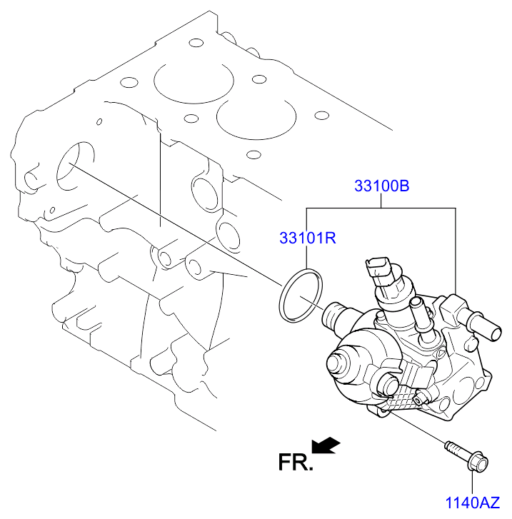 Топливный насос высокого давления для Хендай ix35 2010-2013