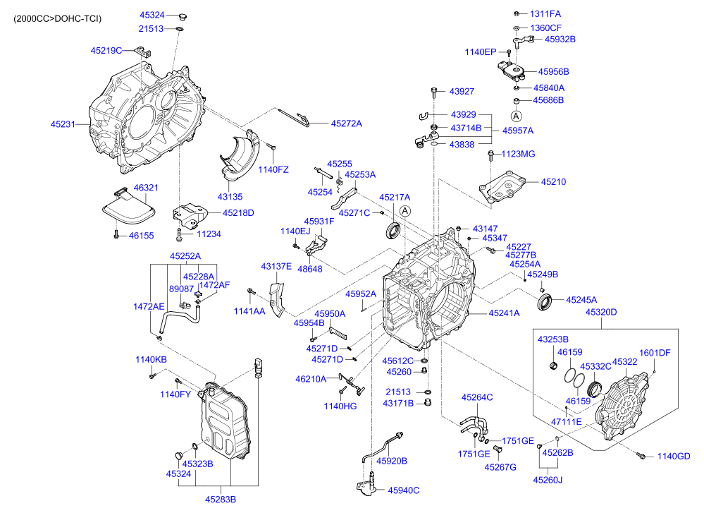 Корпус АКПП для Хендай ix35 2010-2013