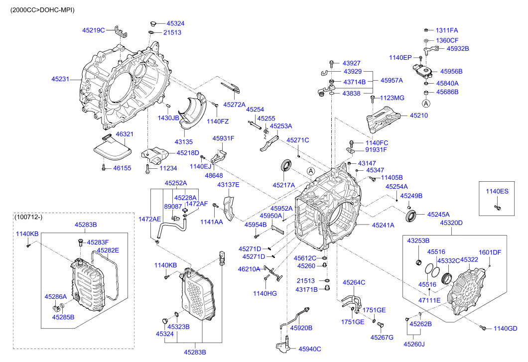 Масляный поддон АКПП для Хендай ix35 2010-2013