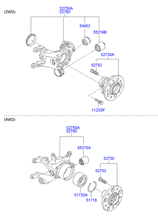 Ступица задняя левая для Хендай ix35 2010-2013