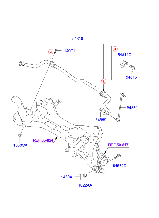 Стабилизатор передний для Хендай ix35 2010-2013