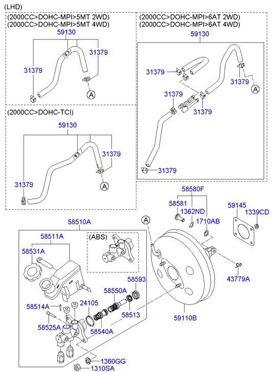 Вакуумный усилитель тормозов для Хендай ix35 2010-2013