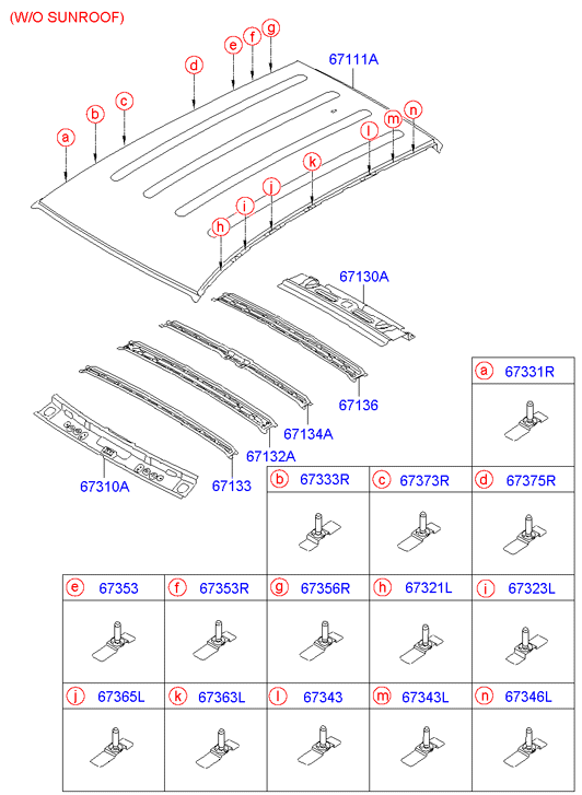 Крыша для Хендай ix35 2010-2013