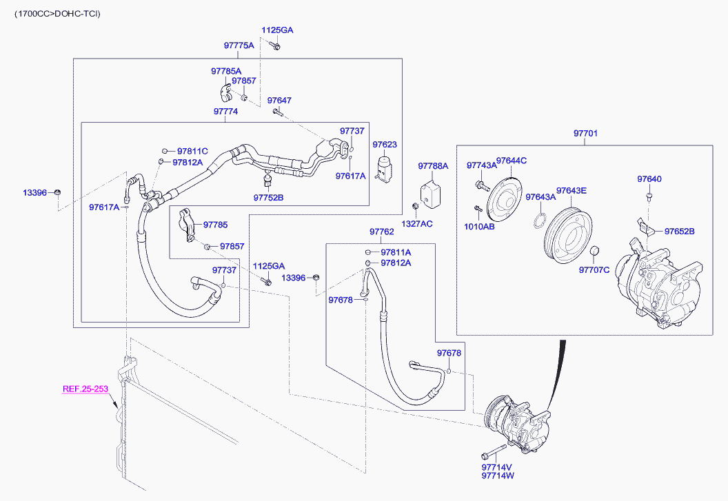 Компрессор кондиционера для Хендай i40 2011-2015