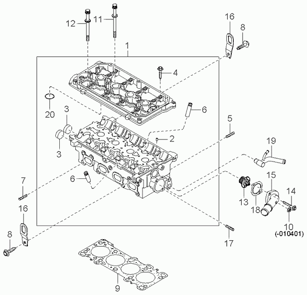 Термостат для Киа Спектра 2004-2011