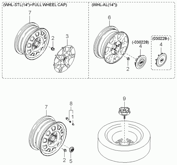 Диск колёсный для Киа Спектра 2004-2011