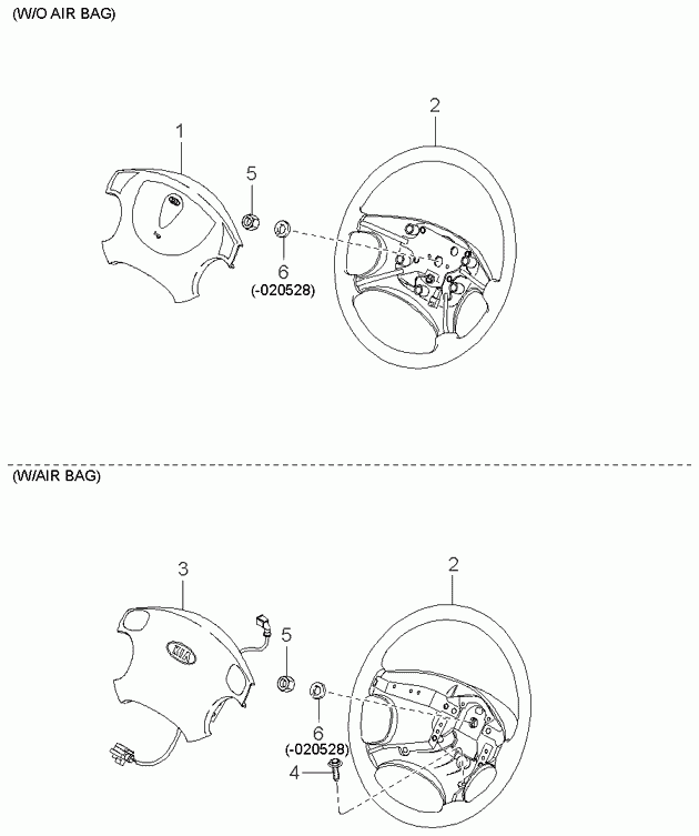 Руль для Киа Спектра 2004-2011