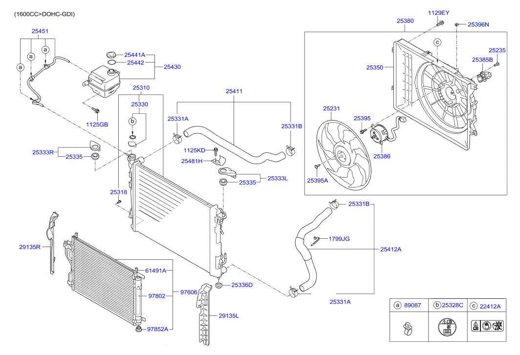 Бачок расширительный для Хендай ix35 2013-2015