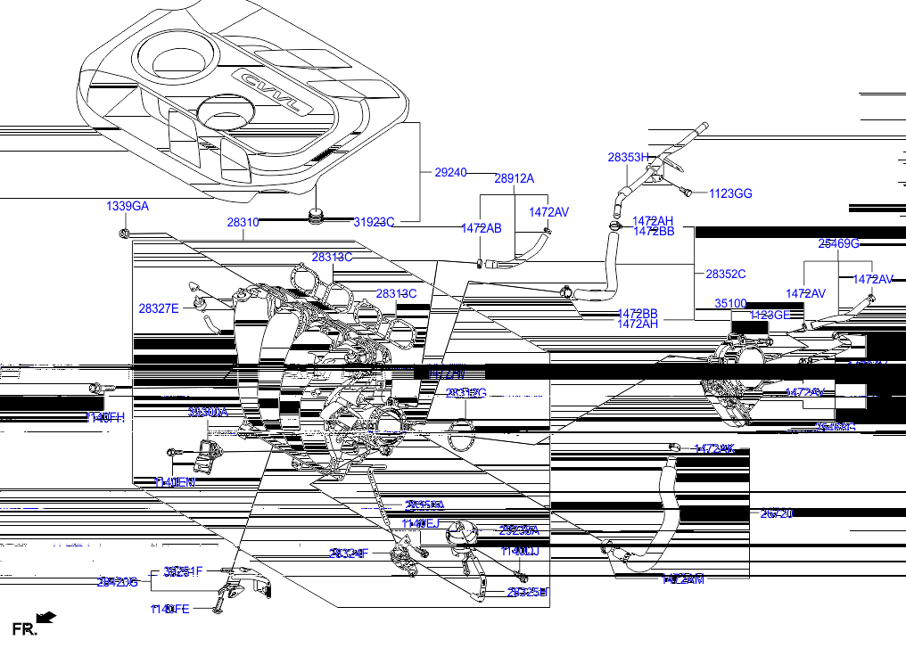 Датчик расхода воздуха для Хендай ix35 2013-2015