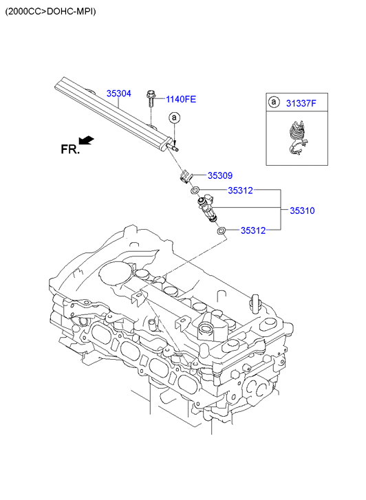 Топливная форсунка для Хендай ix35 2013-2015
