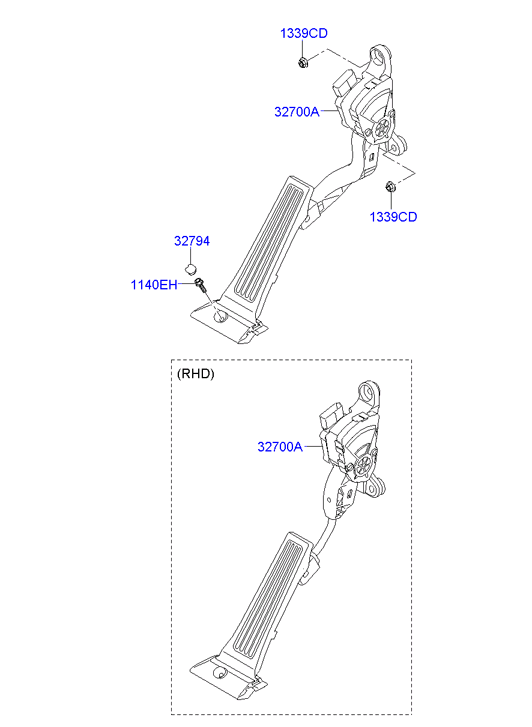 Педаль газа для Хендай ix35 2013-2015