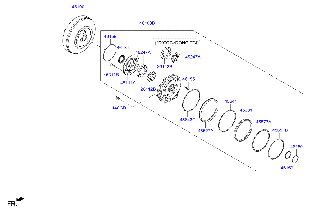 Масляный насос АКПП для Хендай ix35 2013-2015