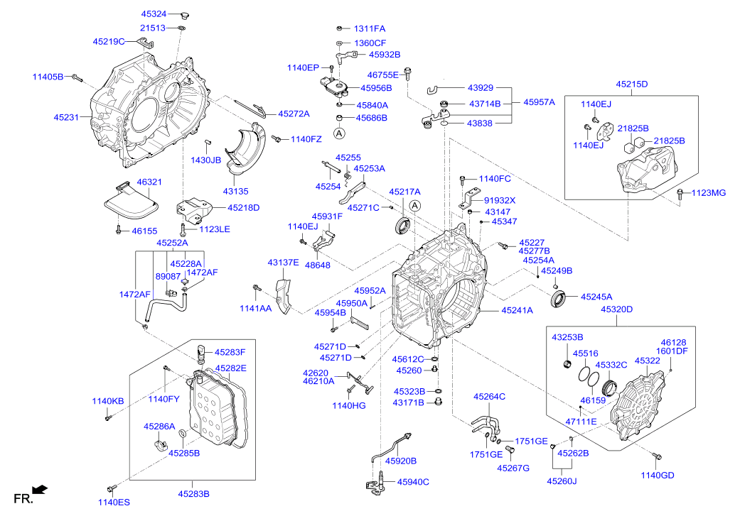 Корпус АКПП для Хендай ix35 2013-2015