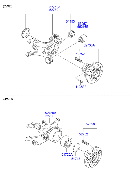 Ступица задняя правая для Хендай ix35 2013-2015