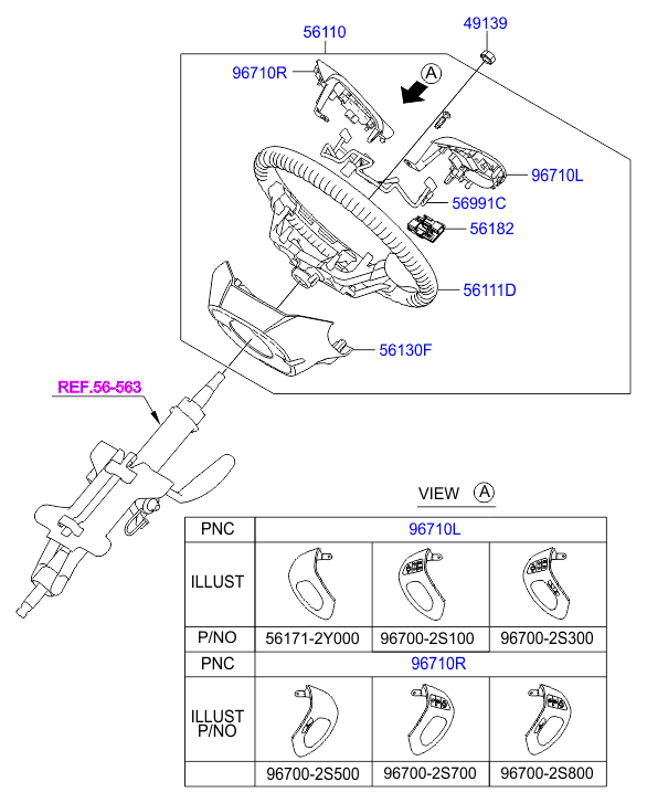 Руль для Хендай ix35 2013-2015