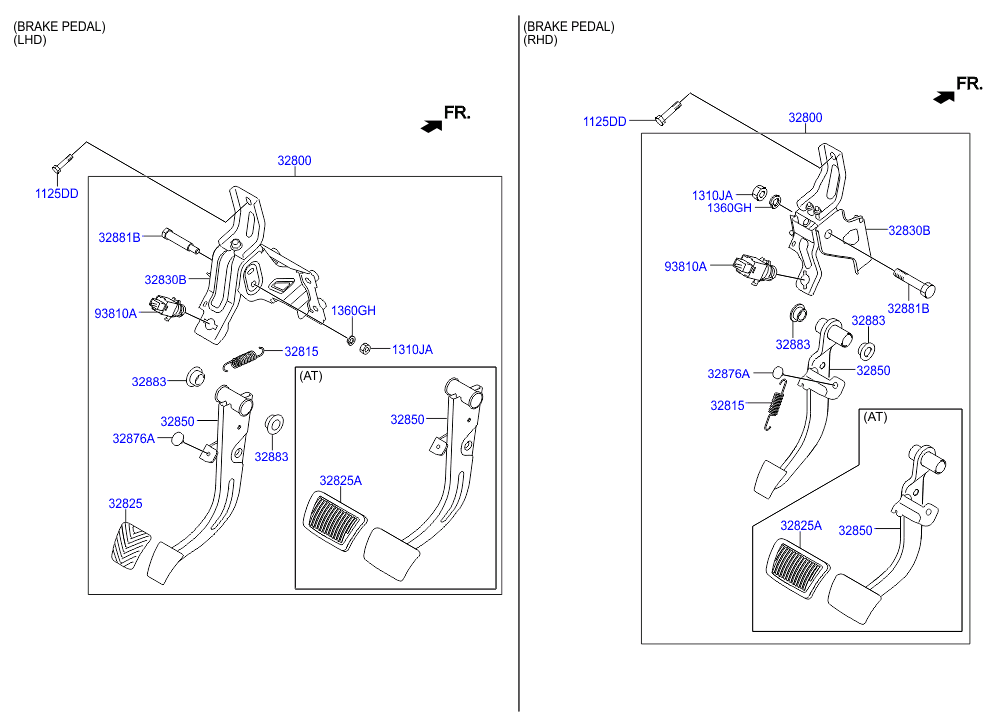 Педаль тормоза для Хендай ix35 2013-2015