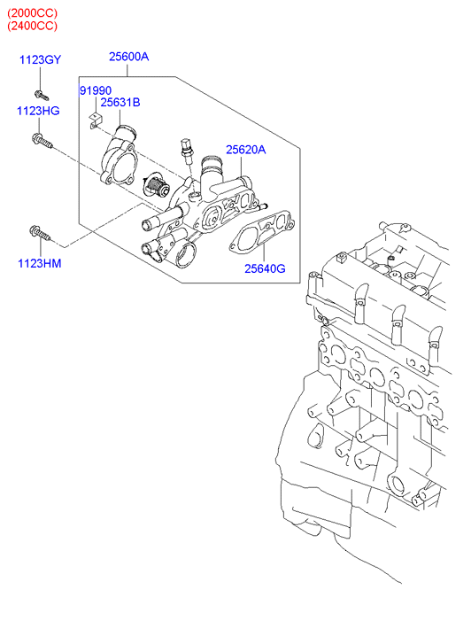 Термостат для Хендай Соната 2001-2012