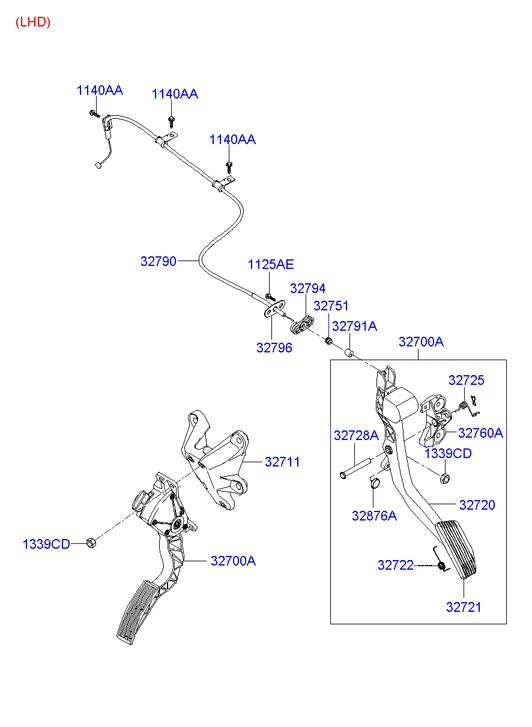 Педаль газа для Хендай Соната 2001-2012