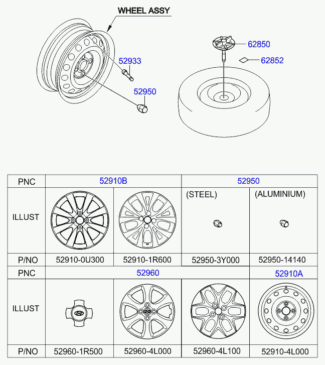 Диск литой для Хендай Гетц 2002-2005