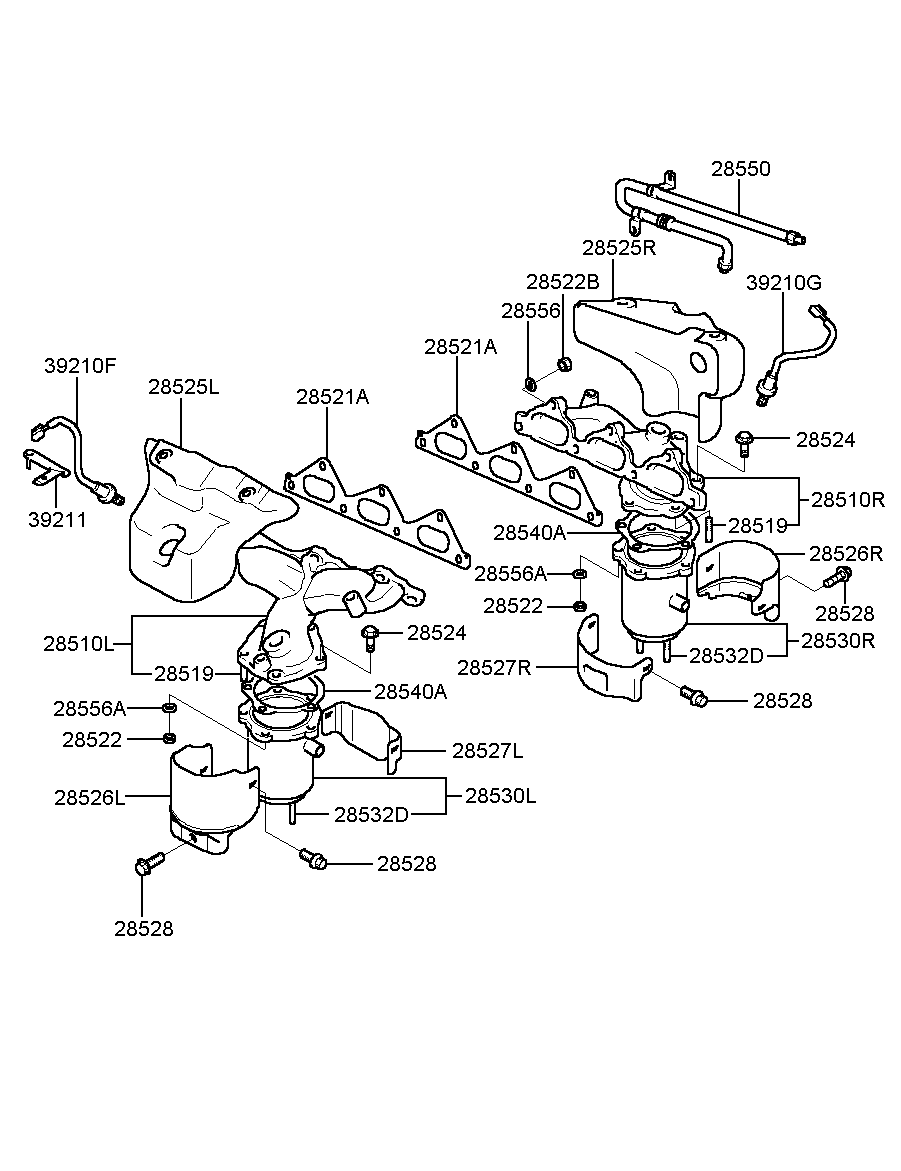 Лямбда зонд для Хендай Экус 1999-2009