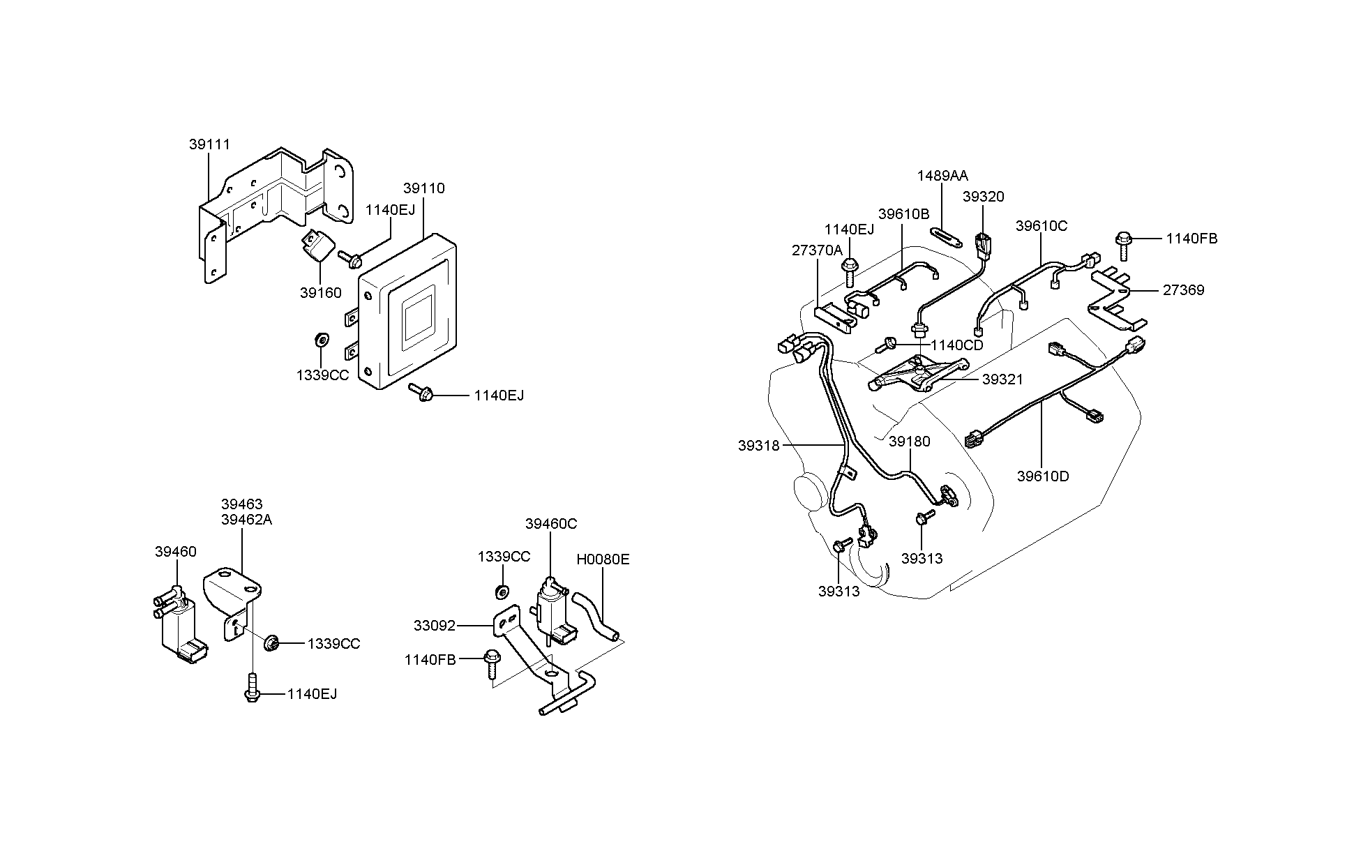 Клапан ЕГР для Хендай Экус 1999-2009