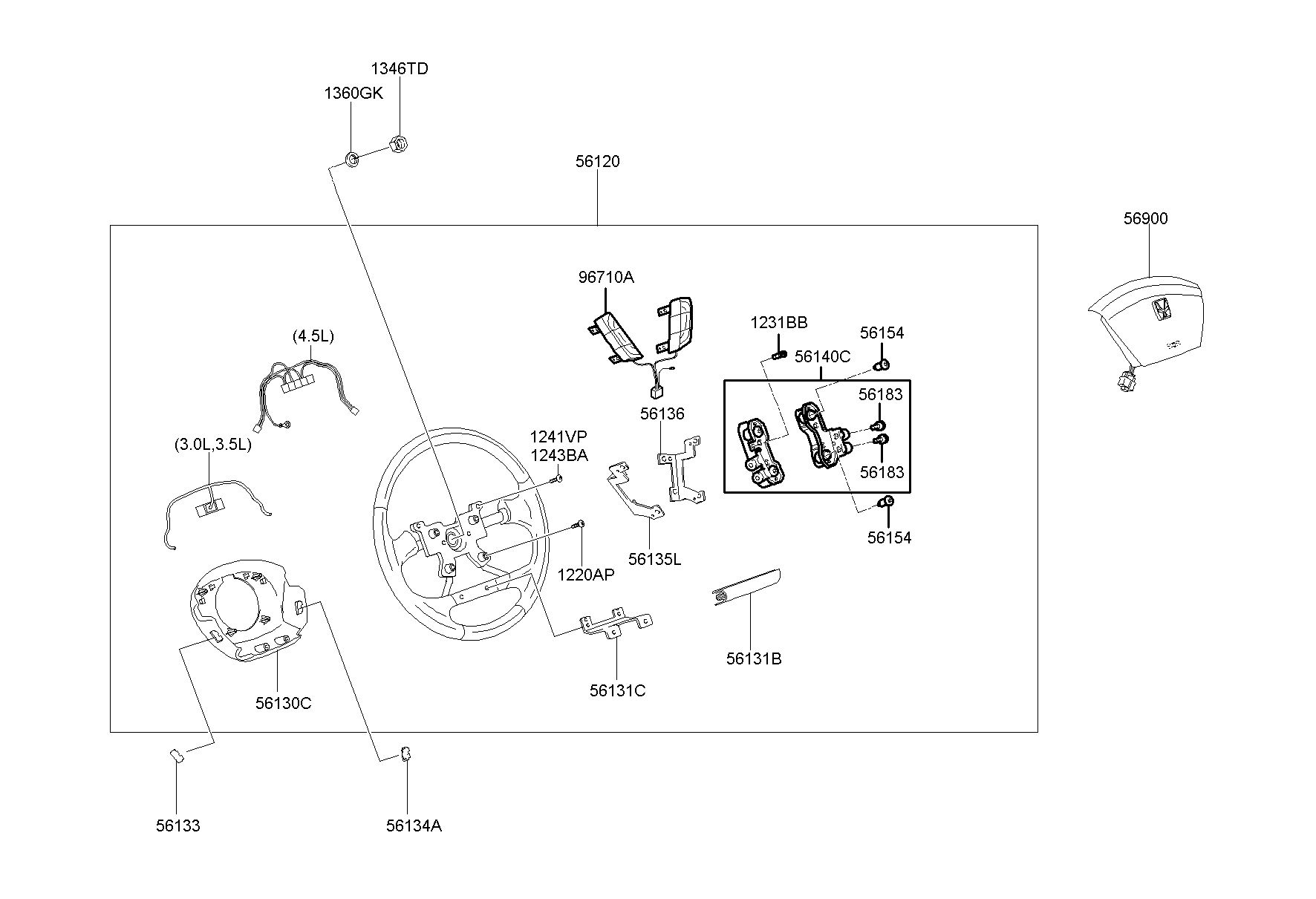 Руль для Хендай Экус 1999-2009