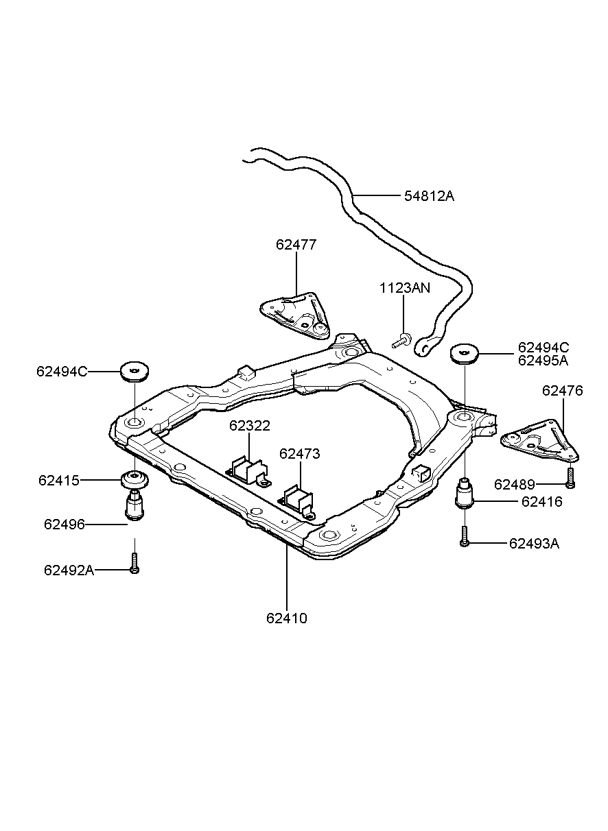 Педаль тормоза для Хендай Экус 1999-2009