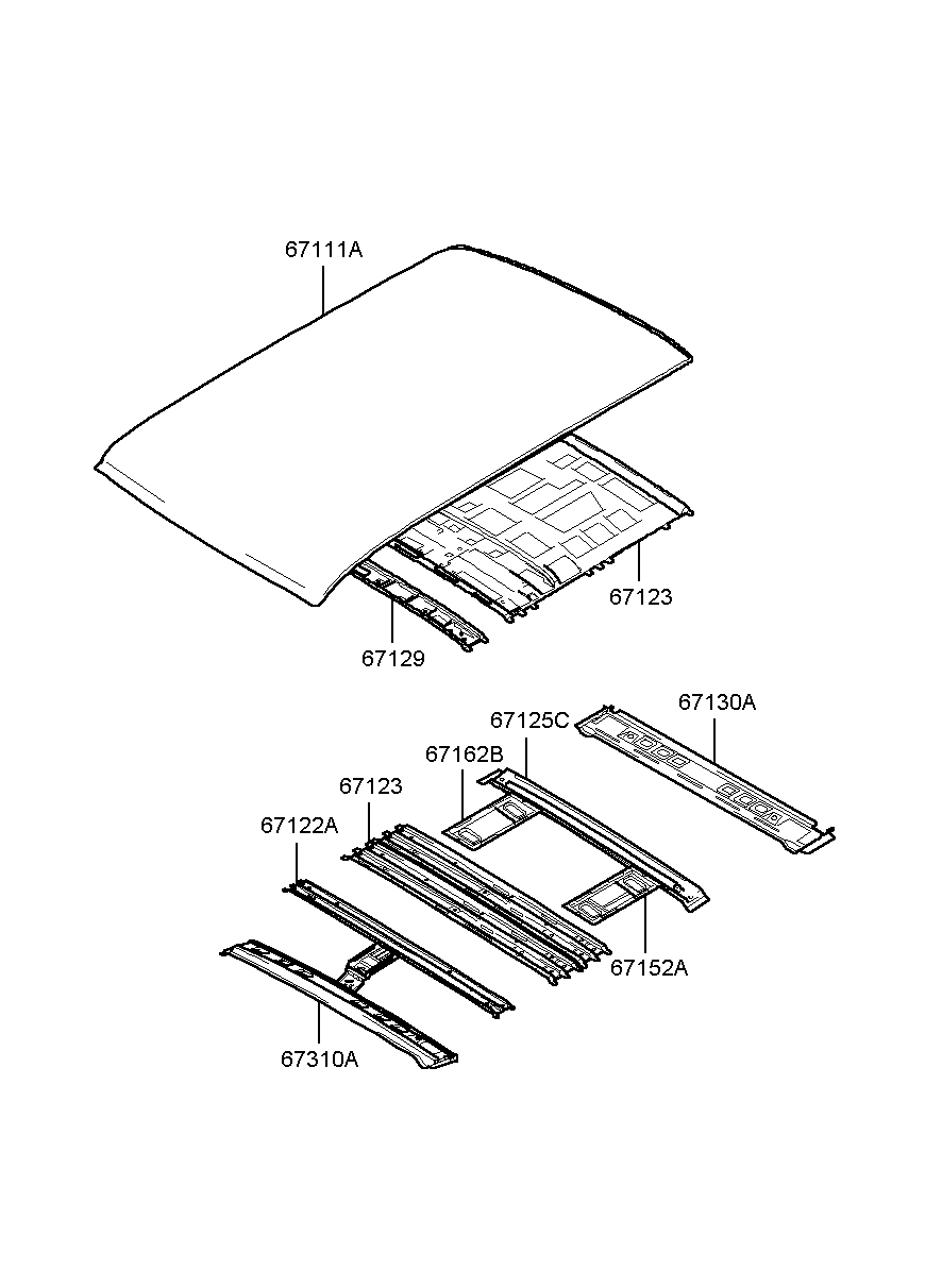 Крыло переднее левое для Хендай Экус 1999-2009