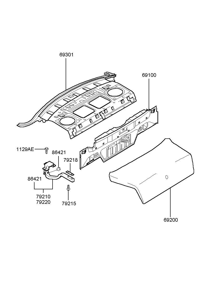 Крыша для Хендай Экус 1999-2009