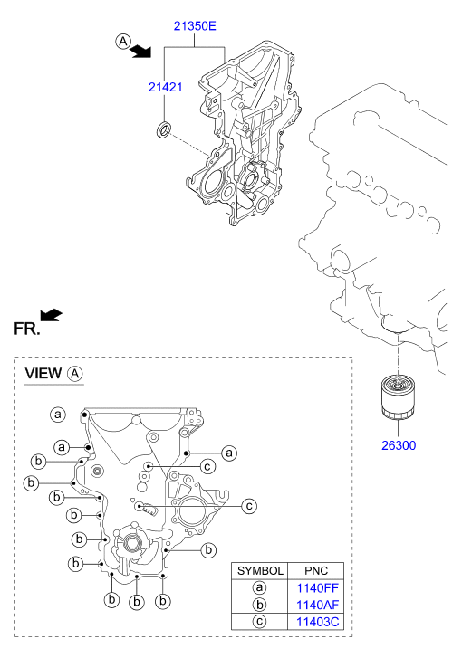 Масляный фильтр для Хендай Крета 2016-2018