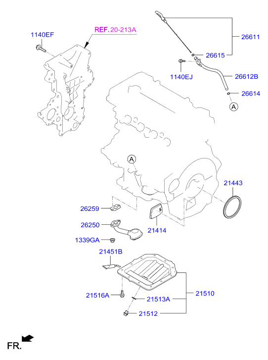 Поддон масляный для Хендай Крета 2016-2018