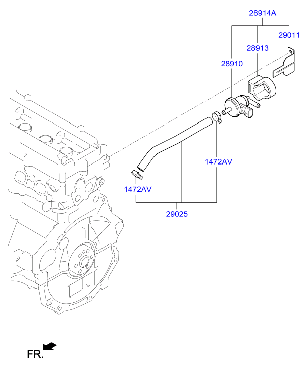 Клапан контроля давления топлива для Хендай Крета 2016-2018