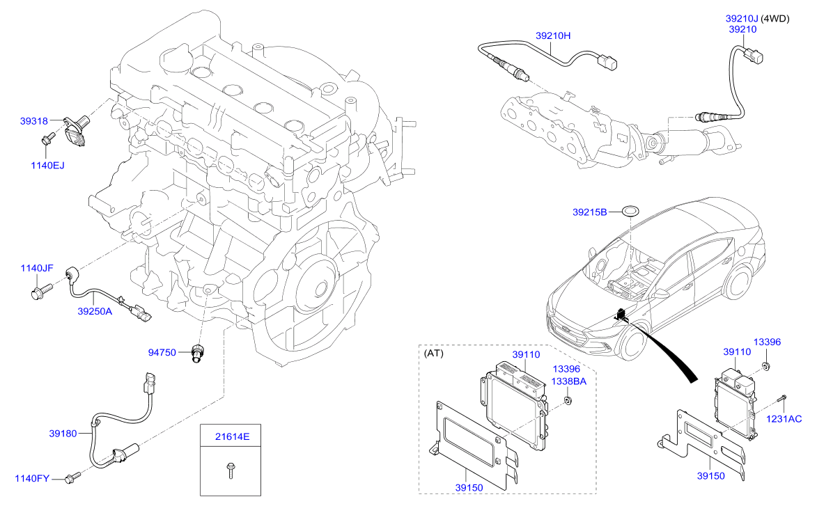 Датчик давления масла для Хендай Крета 2016-2018