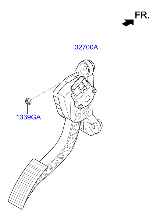 Педаль газа для Хендай Крета 2016-2018
