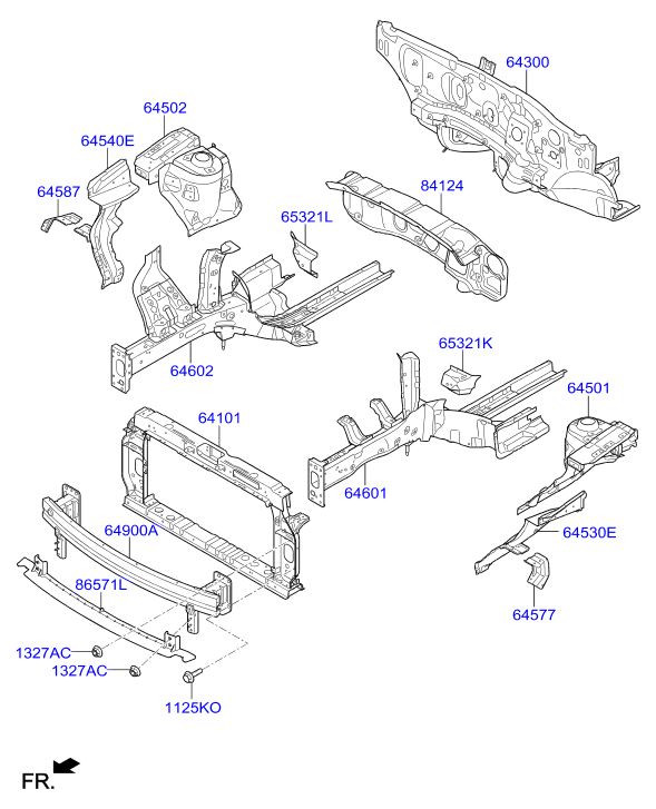 Панель передняя-телевизор для Хендай Крета 2016-2018