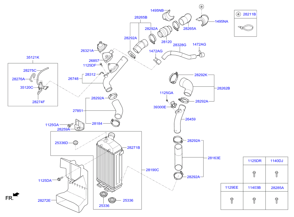 Интеркулер для Hyundai Tucson 2015-2018