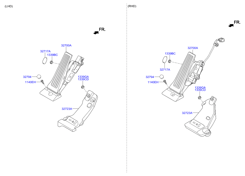 Педаль газа для Hyundai Tucson 2015-2018