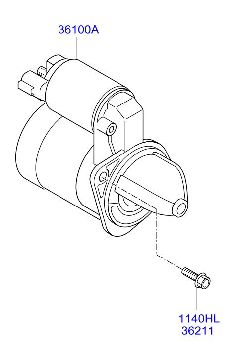 Стартер в сборе для Hyundai Tucson 2015-2018