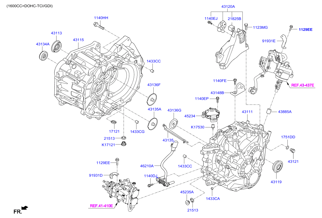 Корпус АКПП для Hyundai Tucson 2015-2018