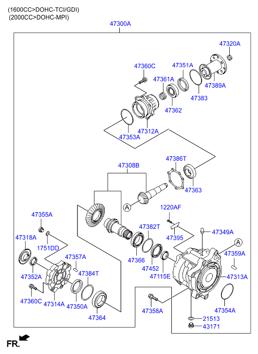 Дифференциал для Hyundai Tucson 2015-2018