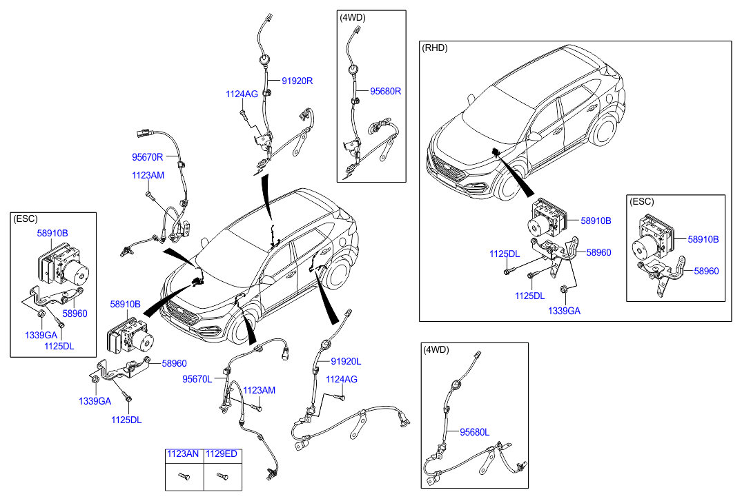 Блок АБС для Hyundai Tucson 2015-2018