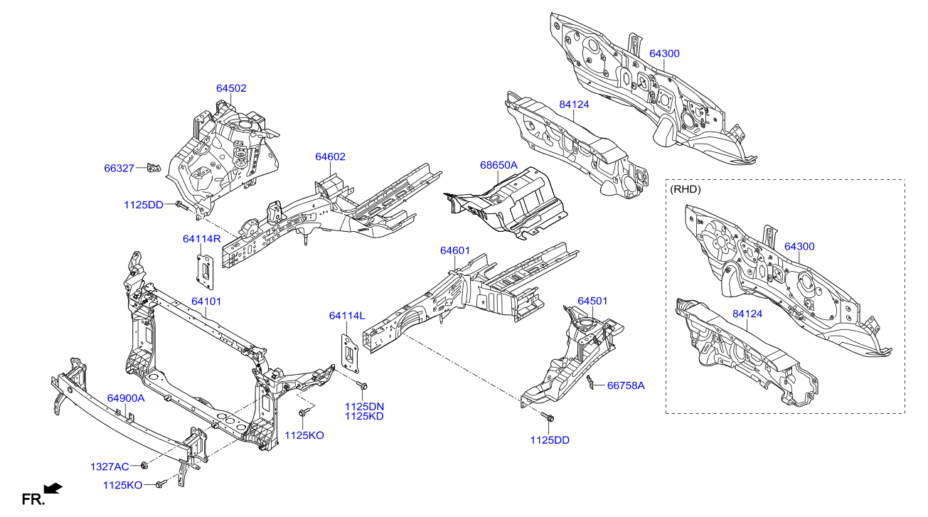 Панель передняя-телевизор для Hyundai Tucson 2015-2018