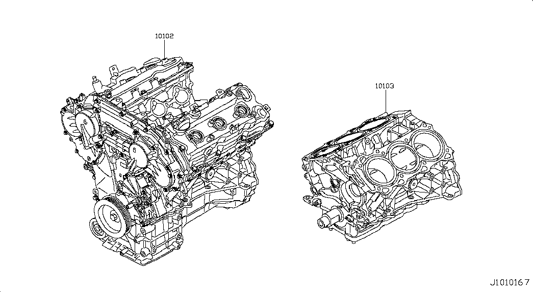 Двигатель в сборе для Ниссан Патфайндер 2012-2017