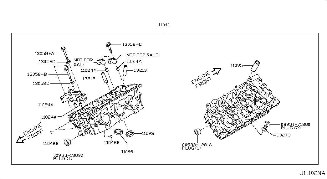 Головка блока цилиндров в сборе для Ниссан Патфайндер 2012-2017